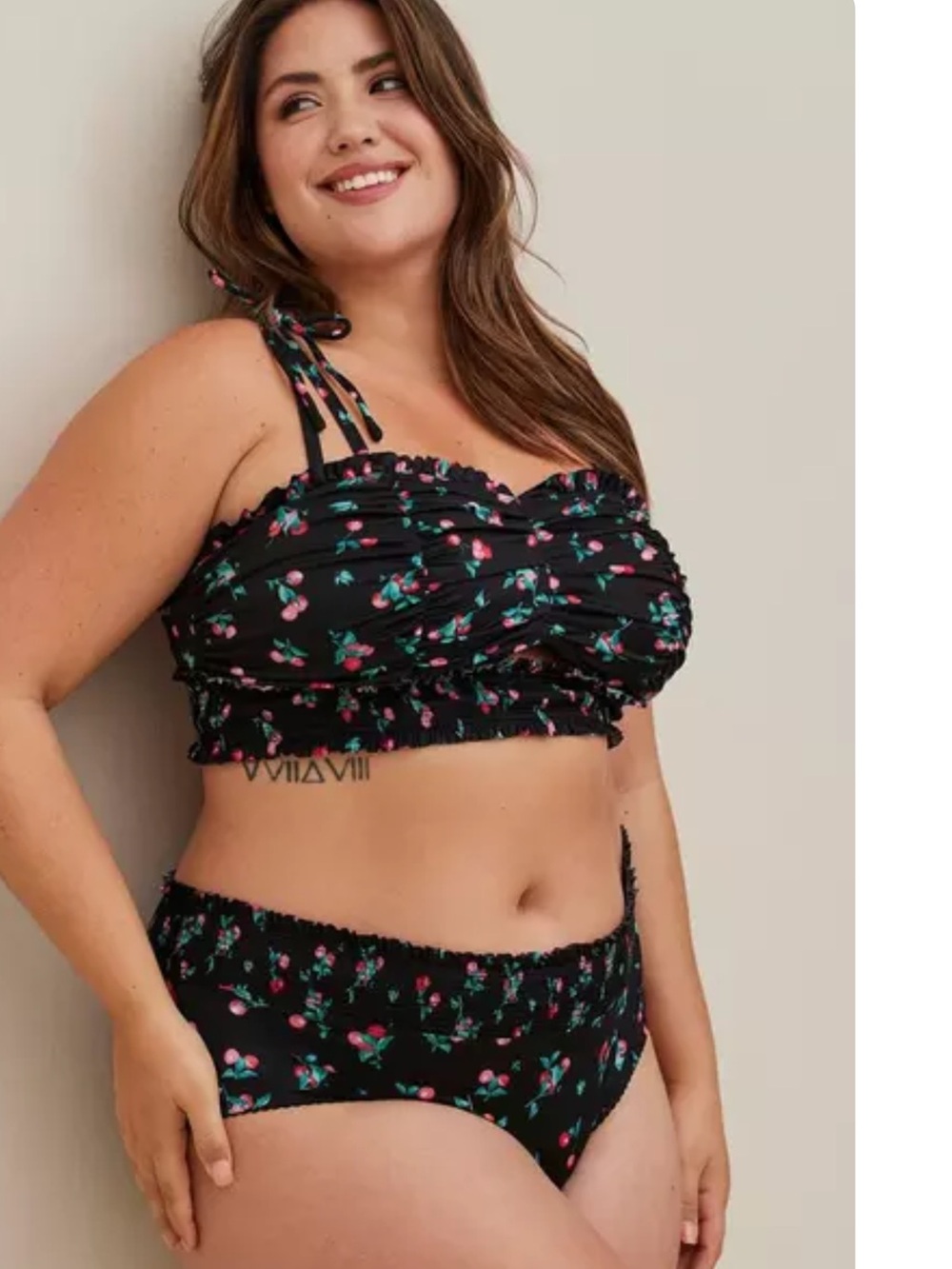 Torrid Curve Cherry Print Bralette & Hipster Panty Set – Size 3 – NWT - Picture 8 of 16